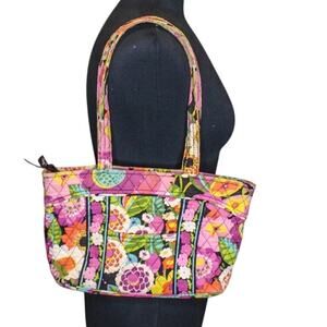 Vera Bradley Glenna Va Va Bloom Tote Shoulder Bag Floral Flower Power